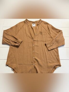 Aerie Gauze Button Up